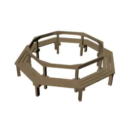 Banc tour d'arbre en bois pour les enfants