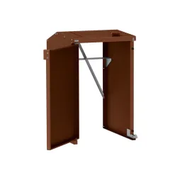 Abri conteneur sans tôle de fond couleur corten