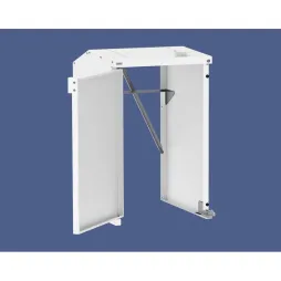 Abri poubelle sans fond de couleur blanche Abri poubelle sans fond de couleur blanche