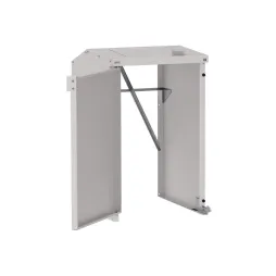 Cache conteneur poubelle sans fond gris clair Cache conteneur poubelle sans fond gris clair