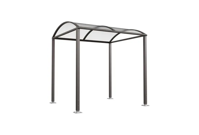 Abri pour piétons en métal gris Procity