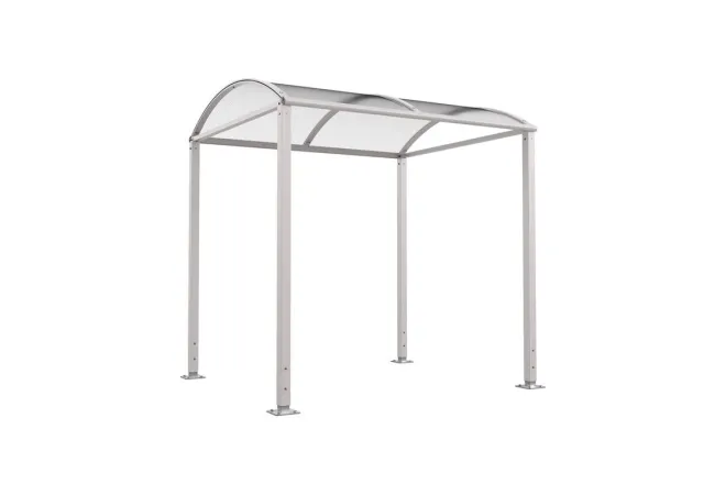 Abri piétons métallique coloris gris