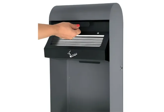 Cendrier mural extérieur avec bac amovible