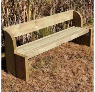 Banc public bois pour collectivités