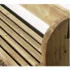 Banc avec dossier en bois