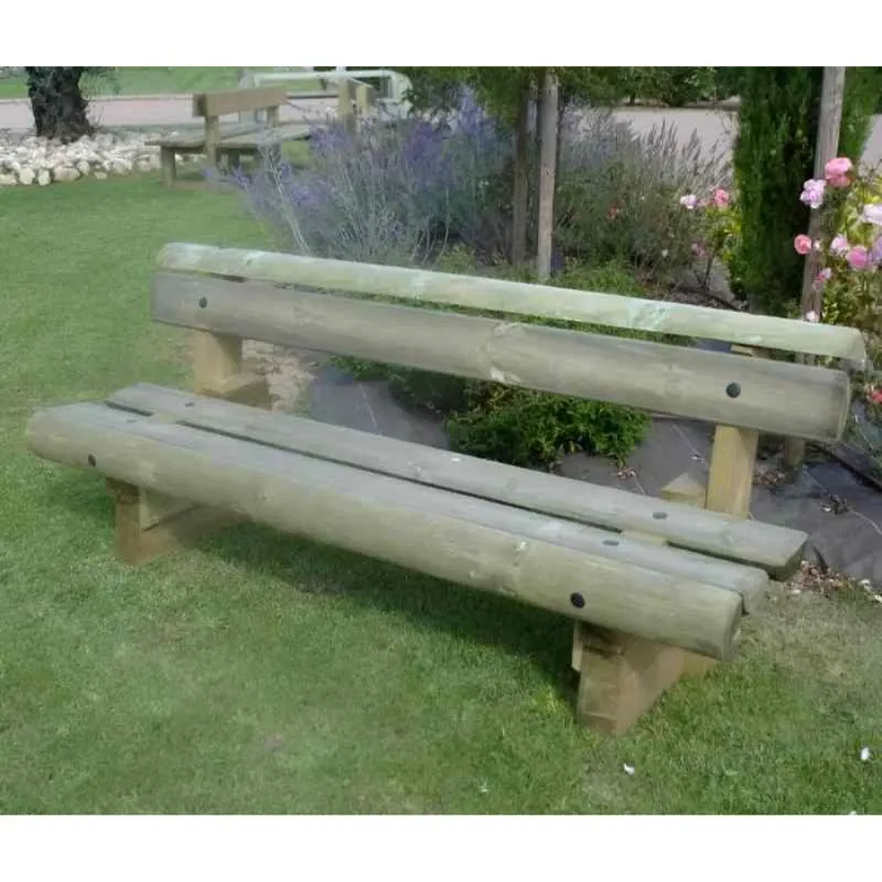 Banc jardin public en bois