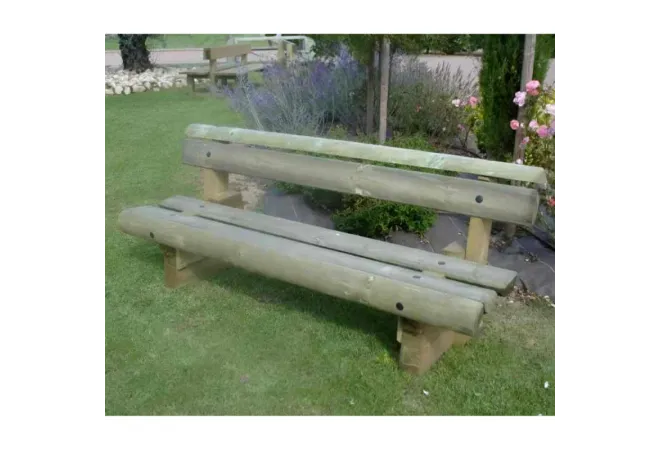 Banc jardin public en bois