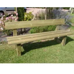 Banc public en bois - Banc jardin public - Banc de ville