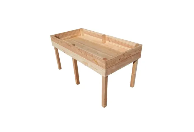 Table potagère en bois de pin grand modèle