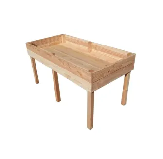 Table potagère en bois de pin grand modèle