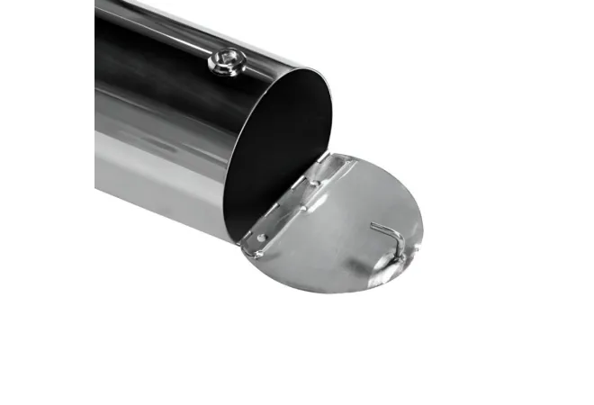 Cendrier mural avec ouverture de la trappe inférieure