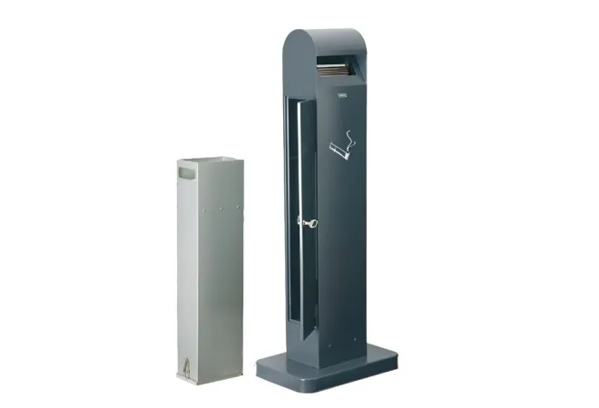 Cendrier collectivité sur pied en acier Cendrier collectivité sur pied en acier