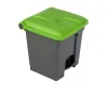 Poubelle intérieure de tri sélectif grise et verte
