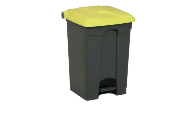Poubelle de tri intérieur gris/jaune