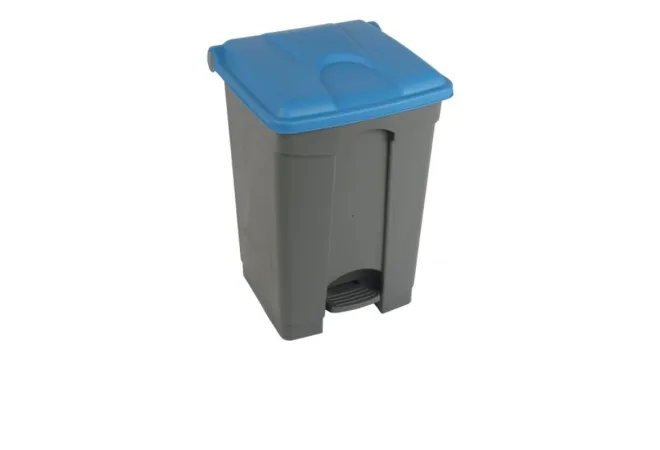 Poubelle intérieure tri grise et bleue de 45 L