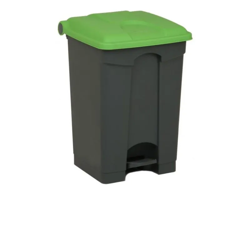 Poubelle intérieure de tri 45 L couvercle vert