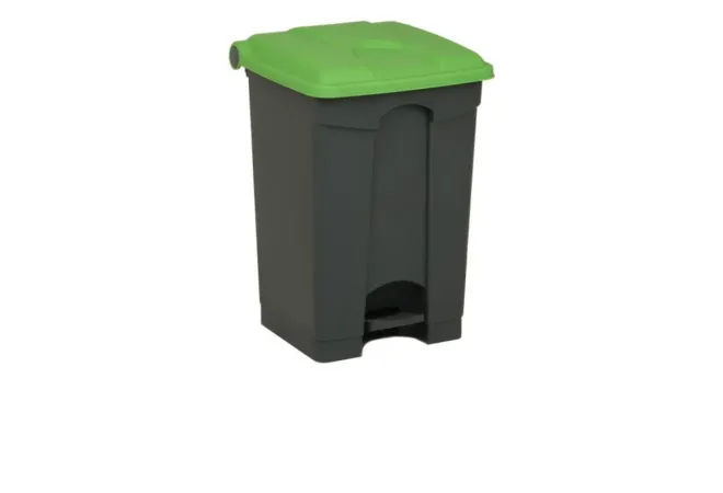 Poubelle intérieure de tri 45 L couvercle vert