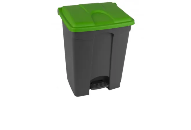Poubelle tri bureau 70 L grise et verte