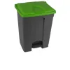 Poubelle tri bureau 70 L grise et verte