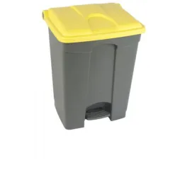 Poubelle intérieure tri gris et jaune 70 L
