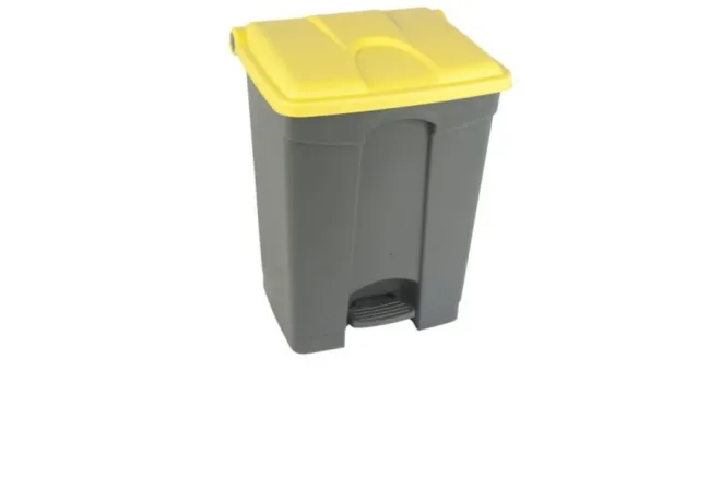 Poubelle intérieure tri gris et jaune 70 L