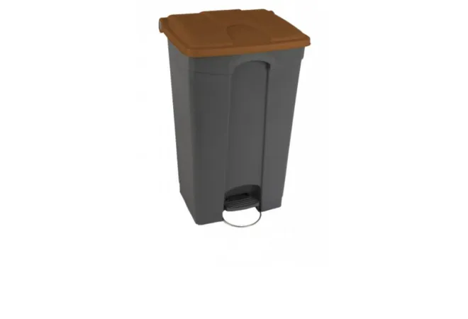 Collecteur intérieur pour tri 90 L gris/marron