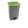 Corbeille intérieure de tri grise et verte de 90L