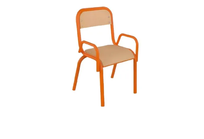 Chaise scolaire empilable en multiplis