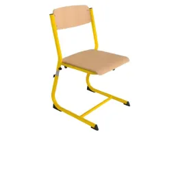 Chaise d'écolier réglable, empilable et à appui sur table