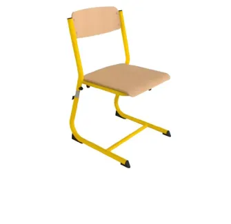 Chaise d'écolier réglable, empilable et à appui sur table