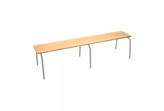 Banc d'école empilable sans dossier