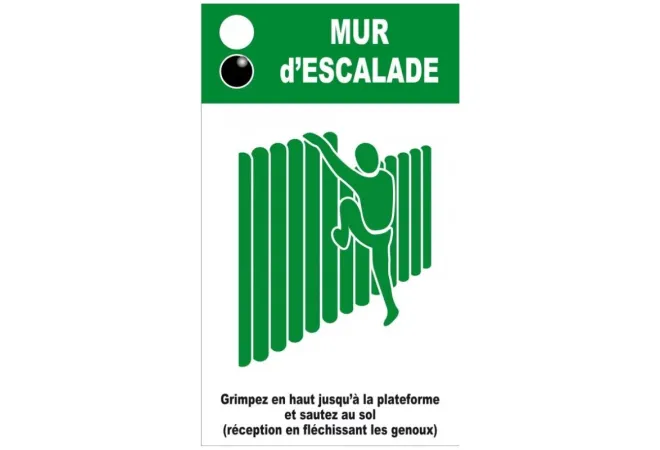 Panneau pour module extérieur" Mur d'escalade"