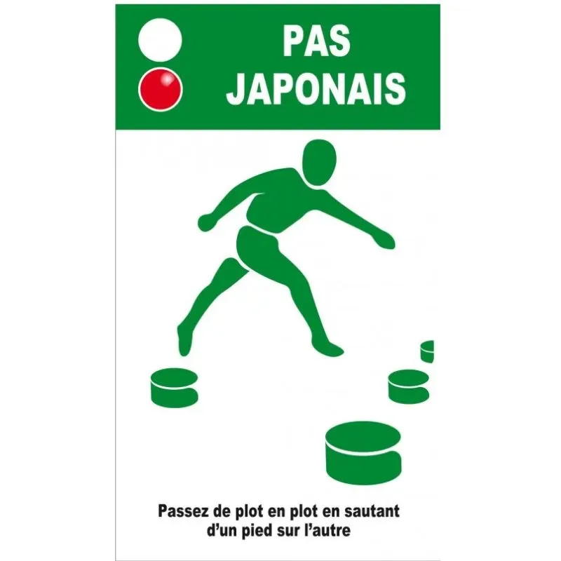 Instructions "pas japonais" parcours de santé