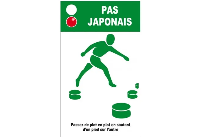 Instructions "pas japonais" parcours de santé