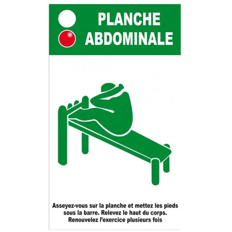 Panneau planche abdominale