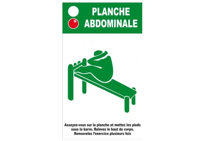Panneau planche abdominale