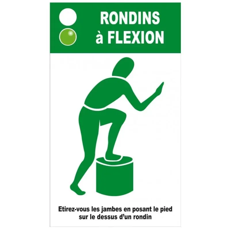 Panneau instructions agrès "Rondins à flexion"