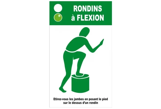 Panneau instructions agrès "Rondins à flexion"