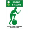 Panneau instructions agrès "Rondins à flexion"
