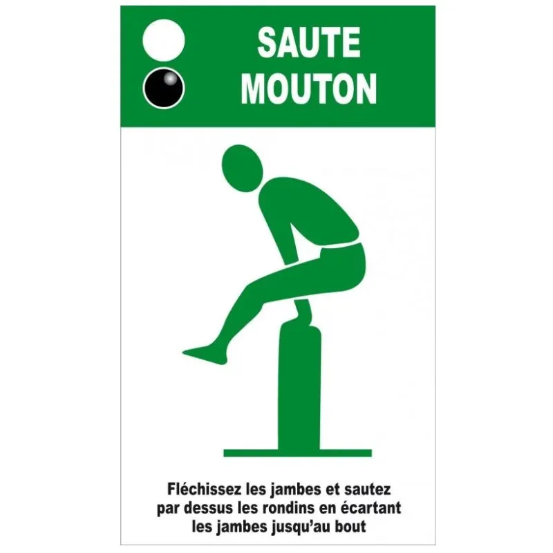 Panneau silhouette "Saute mouton"