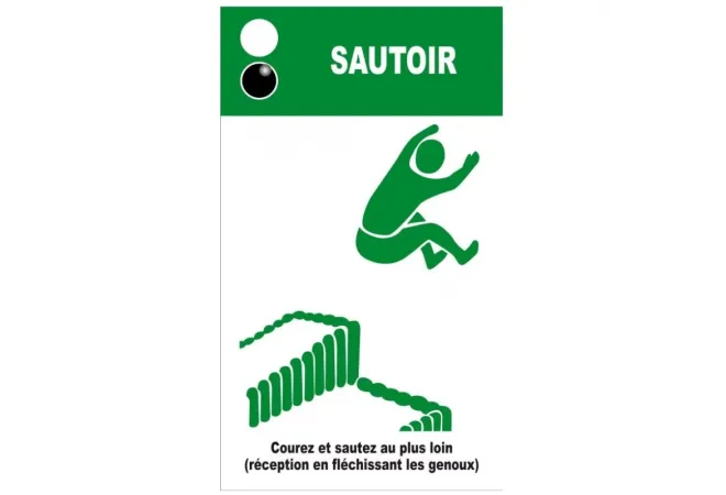 Panneau explicatif pour agrès "Sautoir"