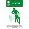 Panneau "Slalom" parcours de santé