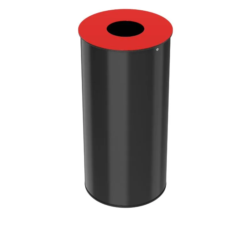 Corbeille intérieure de tri sélectif rouge/noire contenance 50 L Corbeille intérieure de tri sélectif rouge/noire contenance 50 L
