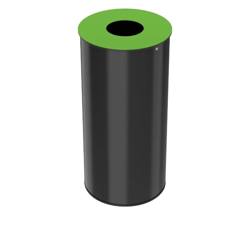 Corbeille de bureau tri sélectif couvercle vert et contenance 50 L Corbeille de bureau tri sélectif couvercle vert et contenance 50 L