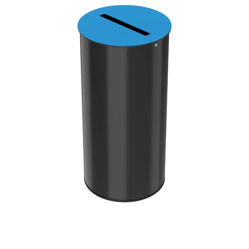 Poubelle de tri intérieur de 50 litres coloris bleu Poubelle de tri intérieur de 50 litres coloris bleu