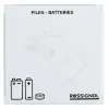 Collecteur de piles 2L face du dessus blanches Collecteur de piles 2L face du dessus blanches