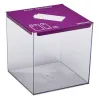 Collecteur de piles transparent et violet de 7 litres Collecteur de piles transparent et violet de 7 litres