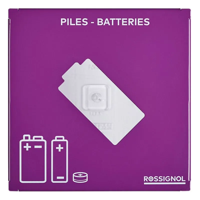 Ouverture calibrée de récupérateur de piles de 7 L transparent et violet Ouverture calibrée de récupérateur de piles de 7 L transparent et violet