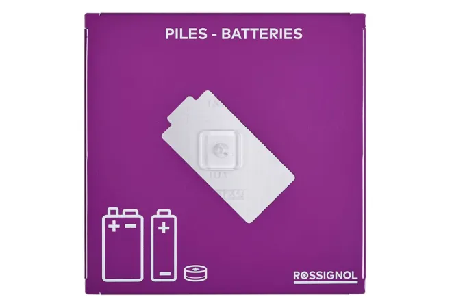 Ouverture calibrée de récupérateur de piles de 7 L transparent et violet Ouverture calibrée de récupérateur de piles de 7 L transparent et violet