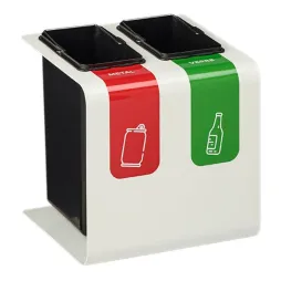 Poubelle de tri intérieur 2 X 8 L